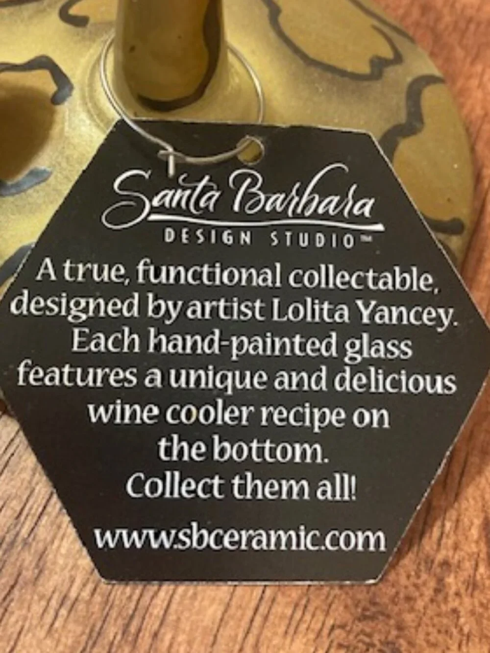 🐆 Brand New Lolita “Leopard” Hand-Painted Wine Glass 🐆